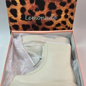 Lemonade Cream Ankle Booties
